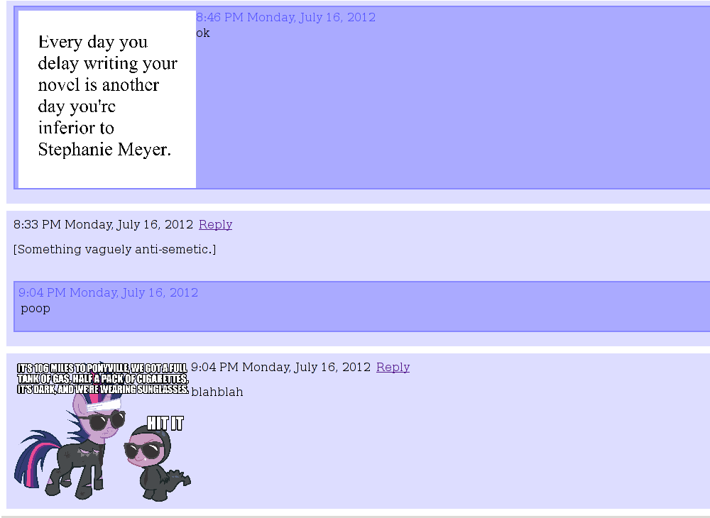 A screenshot of cl-chan kinda working
