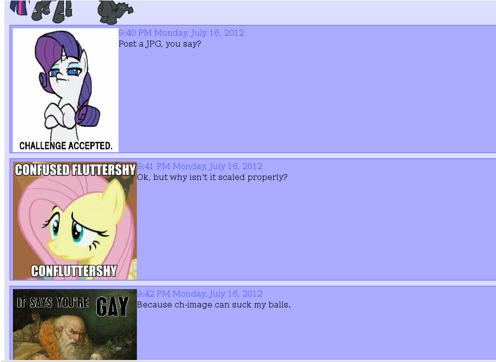 A different screenshot of cl-chan kinda working