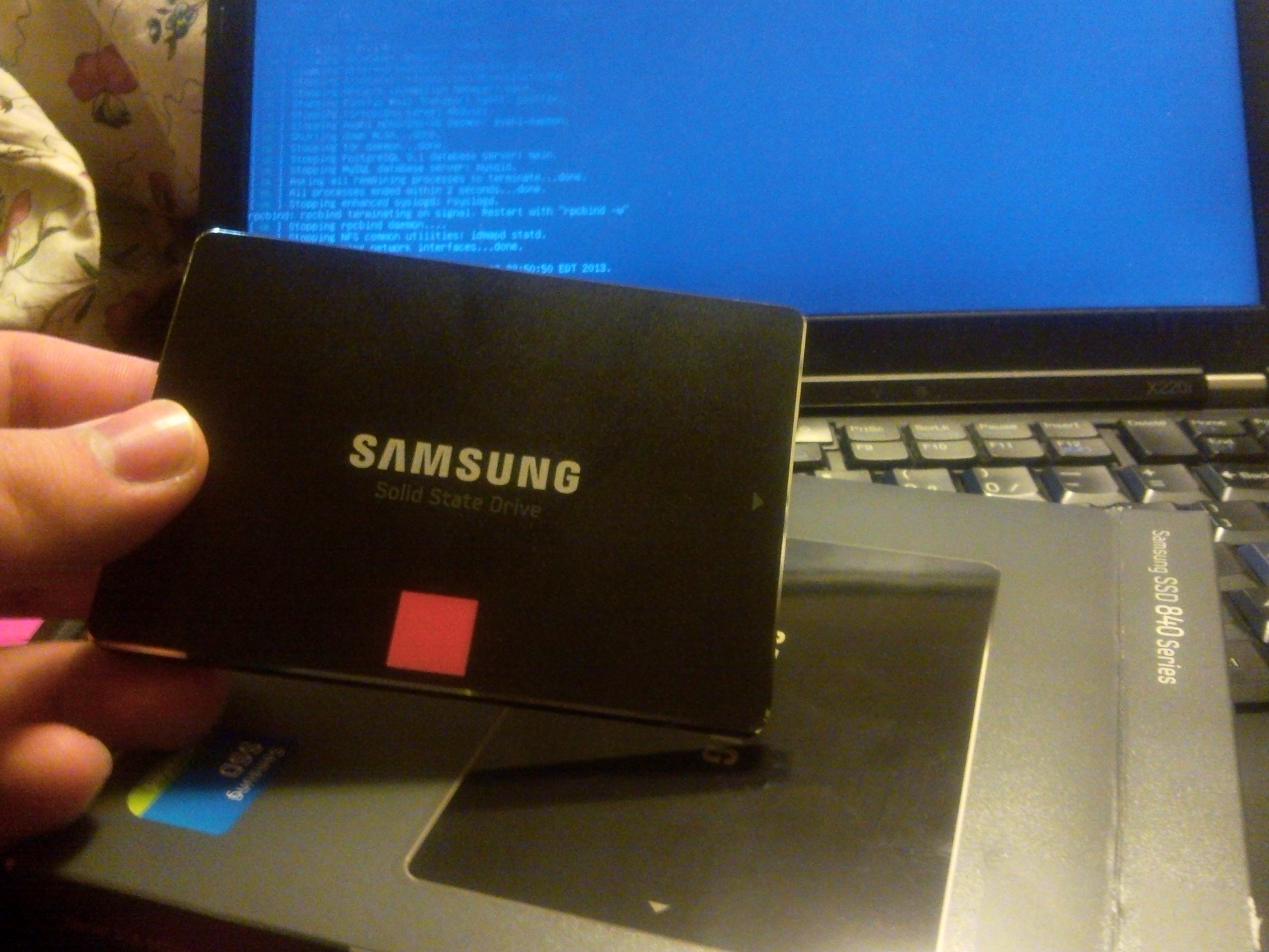 A new hard drive; showing the front