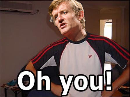 Simon Peyton Jones' face photoshopped into an 'Oh You' image macro